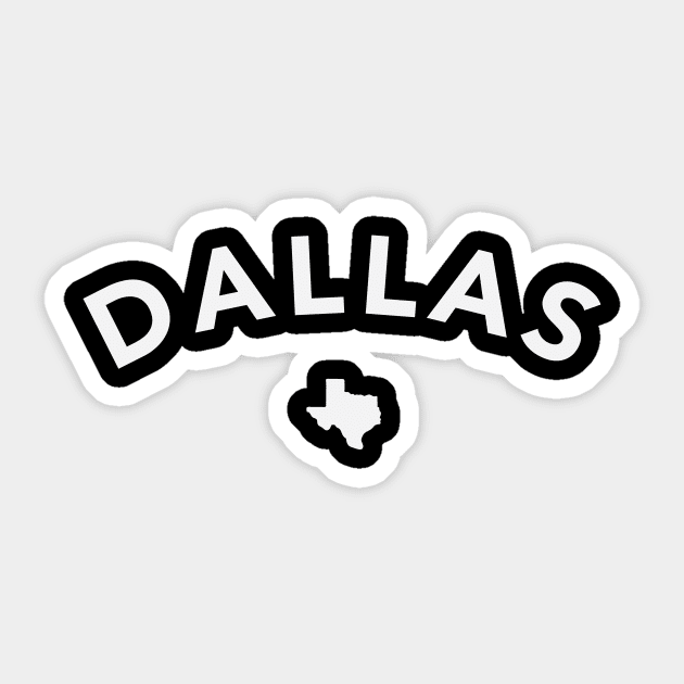 Dallas TX Sticker by Nick Quintero